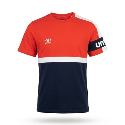 T-SHIRTS UMBRO ORIGINAL HOMME ROUGE COTON